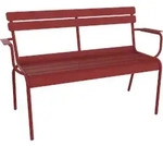 Fermob LUXEMBOURG 2-Sitzer-Gartenbank Aluminium - Chili