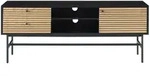 SalesFever Lowboard Schwarz/Eiche