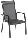 2er Set Kettler Legato Curve Silver Line Stapelsessel - Anthrazit