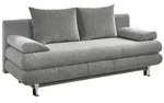 Sun Garden Benfeld Schlafsofa 196x93x92 cm mit Stauraumfunktion und Kissen Grau -