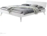Hasena Trento 16 Ancona Bettgestell Massivholzbett - Weiss deckend