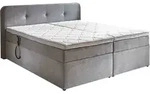 Sun Garden BX1880 Boxspringbett Inkl. Topper - Silber