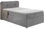 Sun Garden BX1880 Boxspringbett Inkl. Topper - Silber