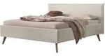Hasena Selena Polsterbett Boucle ivory - Eiche bright, ge&ouml;lt