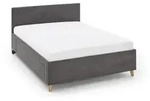 Meise M&ouml;bel Cool Polsterbett Holzfu&szlig; massiv eichefarbig - Braun