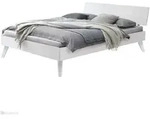 Hasena Trento 16 Ancona Bettgestell Massivholzbett - Weiss deckend