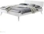 Hasena Trento 16 Ancona Bettgestell Massivholzbett - Weiss deckend