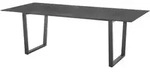 Diamond Garden Oxford Kufentisch HPL Granit dunkel Edelstahl Dunkelgrau 220x100...