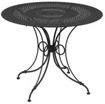 Fermob 1900 Tisch Stahl &Oslash; 96 CM - Grau