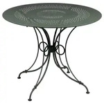 Fermob 1900 Tisch Stahl &Oslash; 96 CM - Grau