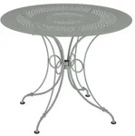 Fermob 1900 Tisch Stahl &Oslash; 96 CM - Grau