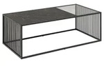 Actona Strington Couchtisch Stahl/Holzwerkstoff - matt schwarz