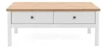 Finori Bergen 56A Couchtisch Holzwerkstoff Wei&szlig;/Artisan Oak