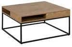 Actona Willford Couchtisch Stahl/Holzwerkstoff - matt schwarz