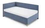 Meise M&ouml;bel Cool Polsterliege mit R&uuml;ckenteil Holzfu&szlig; massiv eichefarbig - Braun