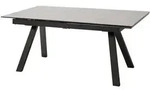 MCA Tobago Ausziehtisch Metall/Keramik 180/260x95 cm - Schwarz Matt