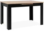 Finori Birmingham 80A Auszugstisch 125-165x75x80 cm - Schwarz
