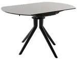 MCA Rubikon Auszugtisch Metall/Keramik Schwarz Matt 135x95(135) cm - Anthrazit