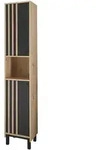 Bega BBK Volano Hochschrank Holzwerkstoff in Artisan Eiche Optik, Schwarz -...