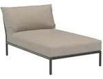HOUE LEVEL 2 Chaiselongue Aluminiumgestell - Dark Grey