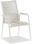 Niehoff Silla Hochlehner Aluminium/Textilene/Kordel - Ivory