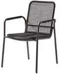 Sieger Ticco Stapelsessel Aluminium/Rope - Eisengrau