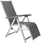 Kettler Basic Plus Relaxsessel Aluminium/Outdoorgewebe - Silber