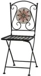 Siena Garden Stella Klappsessel 37x36x90 cm Keramik Stahl/Schwarz - Schwarz