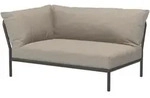 HOUE LEVEL 2 Sofaecke Kissen links Aluminiumgestell - Dark Grey