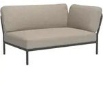 HOUE LEVEL Sofaecke Kissen rechts Aluminiumgestell - Dark Grey