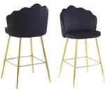 SalesFever Barhocker Muscheldesign 2er Set