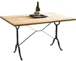 SIT M&ouml;bel TABLES & CO Tisch Gusseisen/Wildeiche ge&ouml;lt - Schwarz