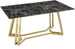 Salesfever Esstisch Marmoroptik 160x90