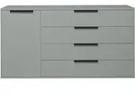 M&auml;usbacher Bonnie Sideboard 168x87x45 cm - Anthrazit matt