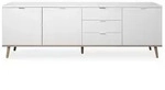 Finori G&ouml;terborg 57 Sideboard/Wei&szlig;/Sonoma Eiche