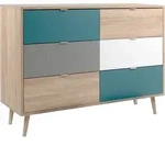 Finori Cuba 3 Kommode/Tricolor/Holzwerkstoff