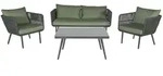 LC Garden Lounge Saigon Set 2x Sesseln 1x 2-Sitzer und 1x Tisch