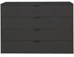 M&auml;usbacher Bonnie Kommode 119x87x45 cm - Anthrazit matt