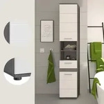 Xonox.Home Blake Hochschrank 35x191 cm - Schwarz