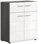 Xonox.Home Salsa Schuhkommode 60x59 cm - Silber