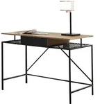 SalesFever Schreibtisch Natur/Schwarz