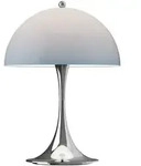 Louis Poulsen Panthella 250 Outdoor Portable Leuchte Chrome Opal
