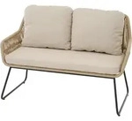 Siena Garden Kansas 2er Diningbank Taupe - Anthrazit
