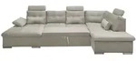 ED Lifestyle Medan U Sofa 3-teilig Holzwerkstoff/Nosag - Braun