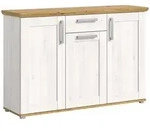 Xonox.Home Verona Kommode 137x92x39 cm - Silber