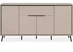 Finori Arona 51B Sideboard 175x90x38 cm Sand/Schwarz - Schwarz