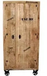 SIT M&ouml;bel RUSTIC Garderobenschrank - Antikschwarz