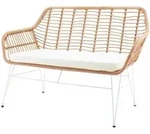 SalesFever Sitzbank Rattanoptik natur