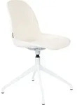 Zuiver Albert Kuip Esszimmerstuhl drehbar Aluminium/Polyester - Beige
