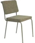 Zuiver Buddy Esszimmerstuhl Metall/Stoff - Olive